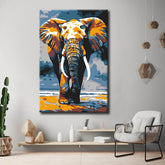 Painting by Numbers Animal Art Elephant in Motion
